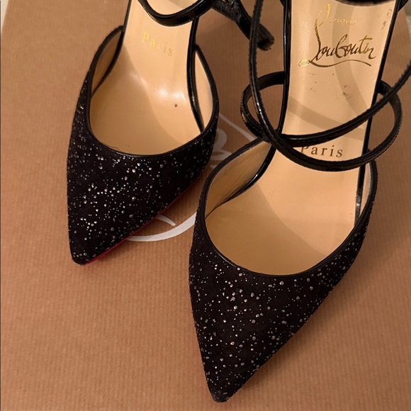 Christian Louboutin Suzanna 100 Black and Silver - Picture 5 of 7